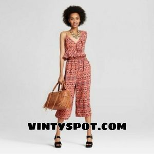 Xhilaration Women's One Shoulder Ruffle Jumpsuit